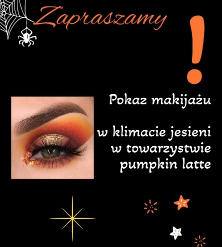 Read more about the article Kawiarenka: Pokaz makijażu jesiennego w stylu Halloween i degustacja Pumpkin Latte